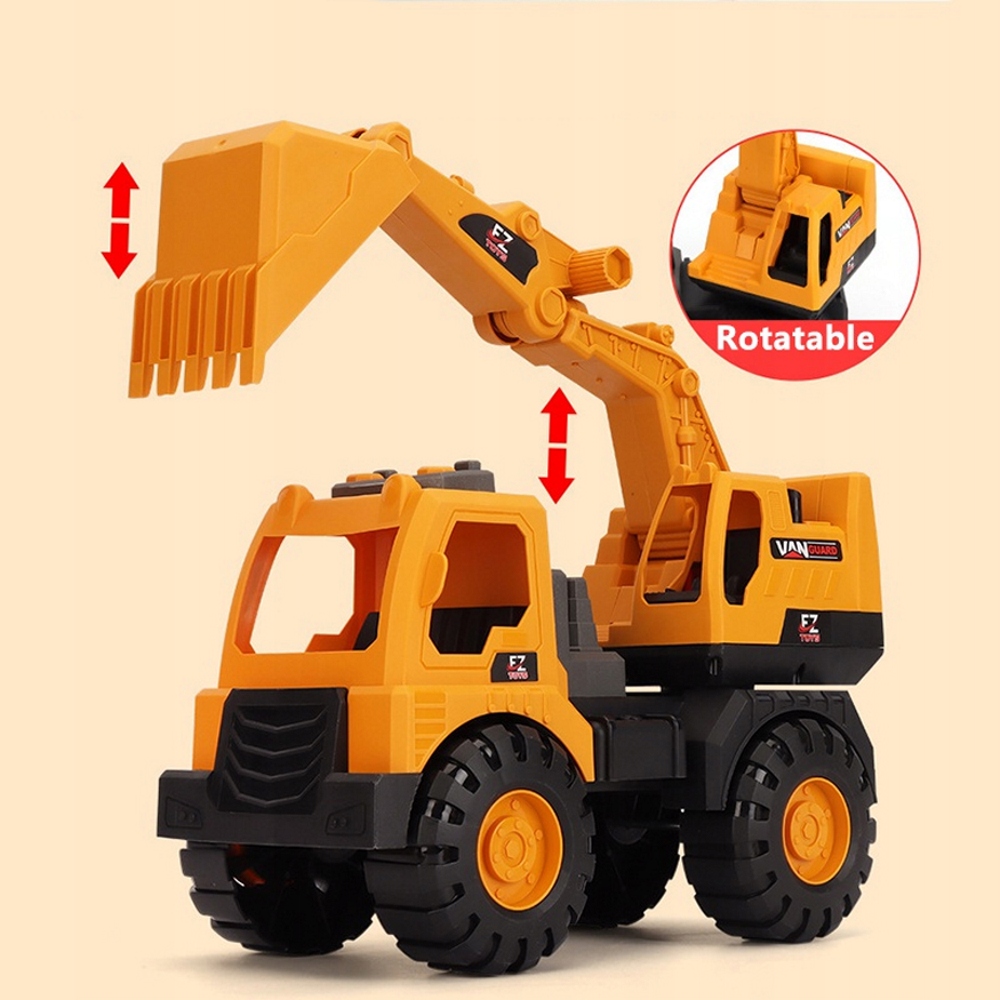 AUTO BUDOWLANE KOPARKA CIĘŻARÓWKA Materiał inny