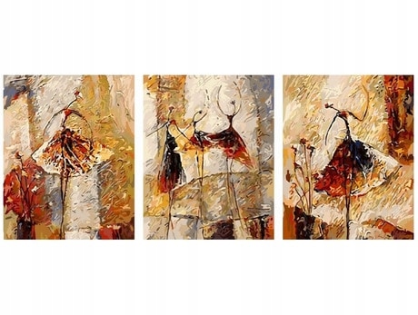 Obraz pro malování podle čísel iPicasso na rámu Triptych