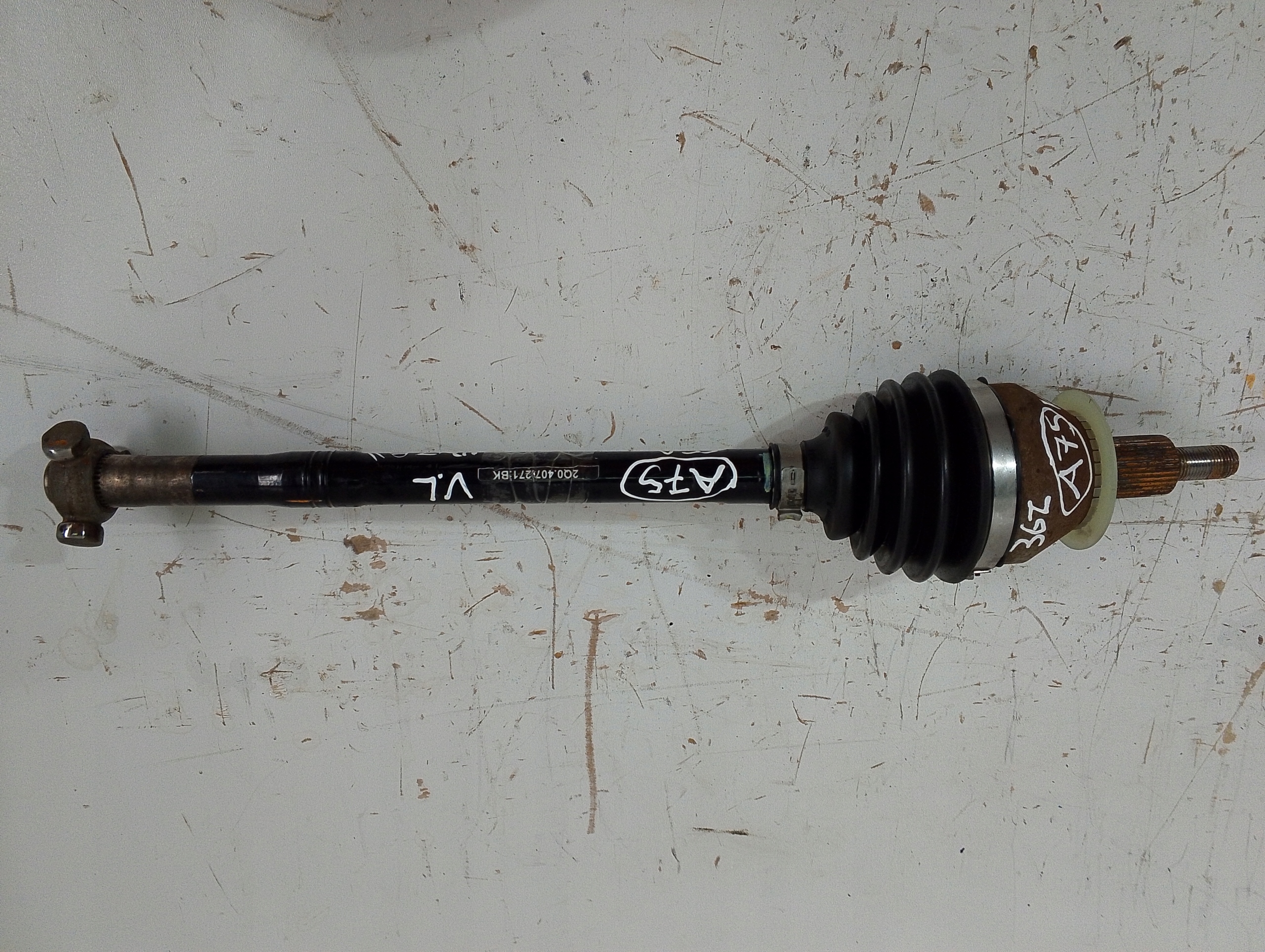 SEAT IBIZA V VOLKSWAGEN semi-axis left 2Q0407271BK (A75)