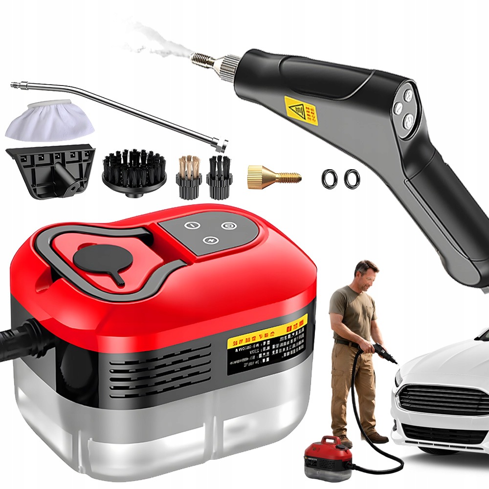 Parný Čistič 2500 W, Regulácia Pary, 2 Koncovky, Parný Mop Na Škáry
