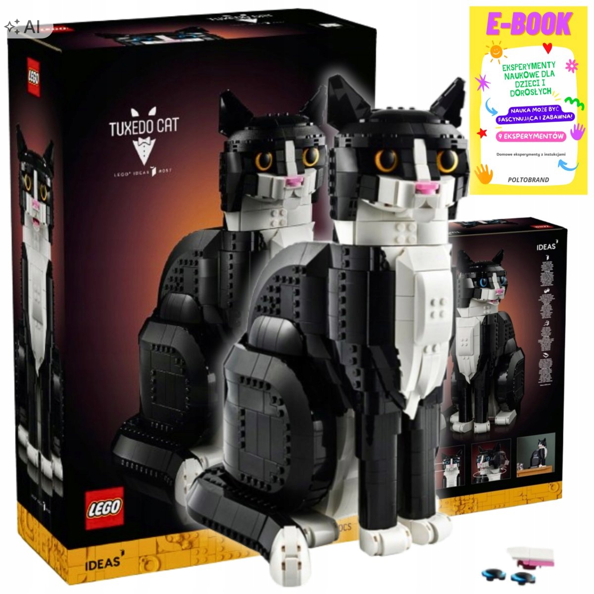 Lego Zwierzęta Ideas Kotek Biało Czarny Kot Dla Dziecka Ebook