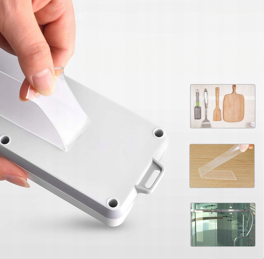 TAŚMA DWUSTRONNA 5m/3cm NANO WIELOKROTNEGO UŻYTKU KLEJ MOCNA MONTAŻOWA 5M Rodzaj Taśma dwustronna