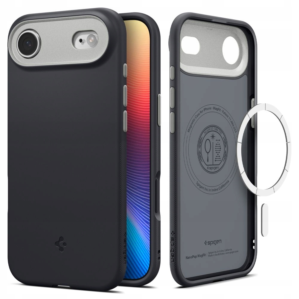 Pouzdro Pro Iphone Air Black Sesame Magsafe Spigen Nano Pop Ochranné