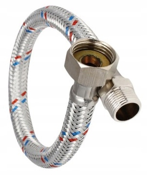 WĄŻ PRZYŁĄCZENIOWY 1/2x1/2 NAKRĘTNO-WKRĘTNY 60 CM