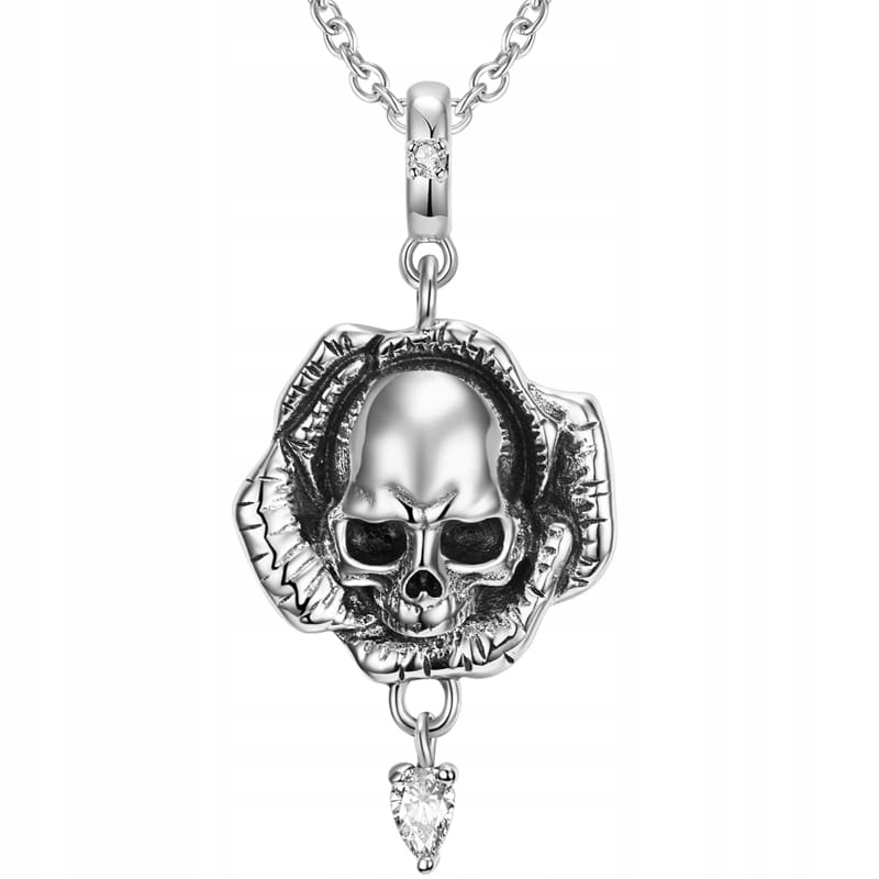 Náhrdelník Řetízek Náhrdelník Lebka Stříbro 925 Náhrdelníky Trusky