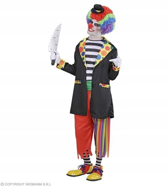 Kostým Klauna Klaun Zábavný Strašidelný Klaun Halloween M