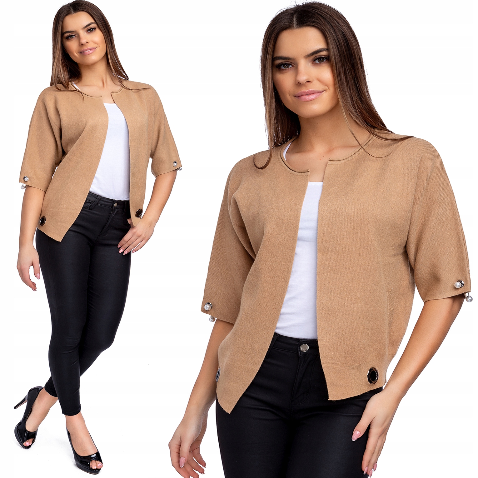 576__roz._XL_MILUTKA SWETERKOWA NARZUTKA