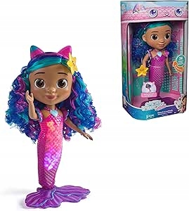 Gabby's Dollhouse: Film – Sing & Shine morská panna Gabby, 35 cm bábika