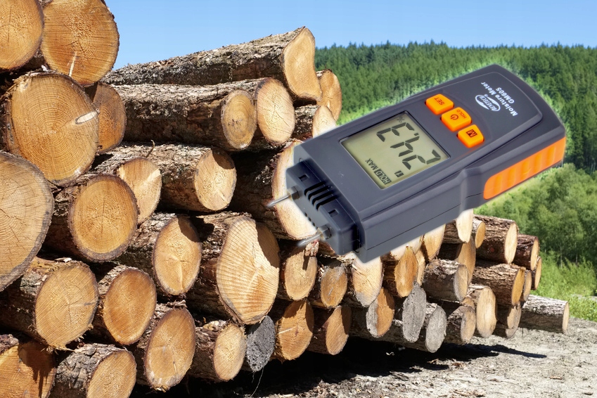 Miernik Wilgotności do Drewna, Wilgotnościomierz Materiałów Budowlanych CE Pomiar wilgotność drewna wilgotność materiałów budowlanych