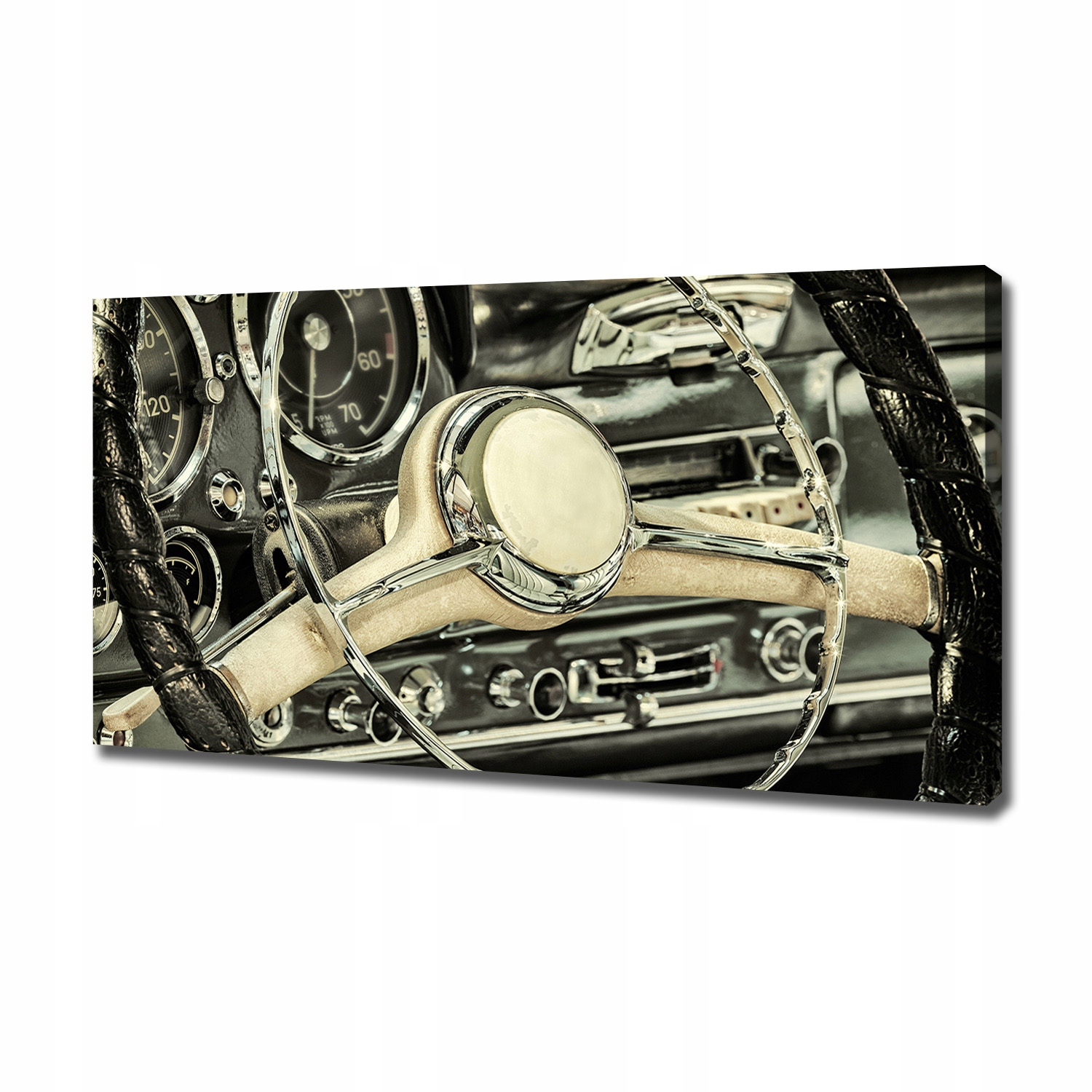 

Foto obraz canvas Kabriolet kierownica 120x60 cm