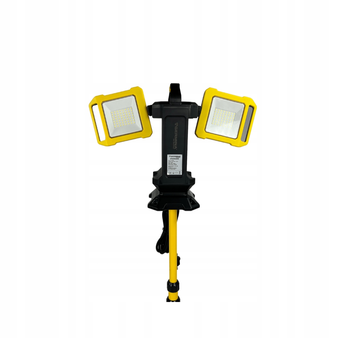 NAŚWIETLACZ LED 50W (2X25W) NA STATYWIE LAMPA WARSZTATOWA 2W1 halogen
