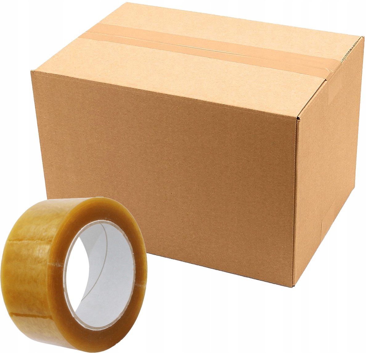 Taśma pakowa klejąca kauczukowa kauczuk transparent 48/132 36szt