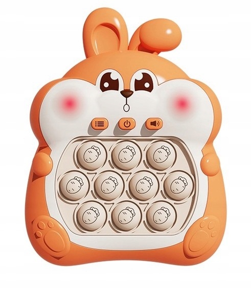 GRA ELEKTRONICZNA PUZZLE SENSORYCZNE FAST PUSH IT POP IT KRÓLICZEK