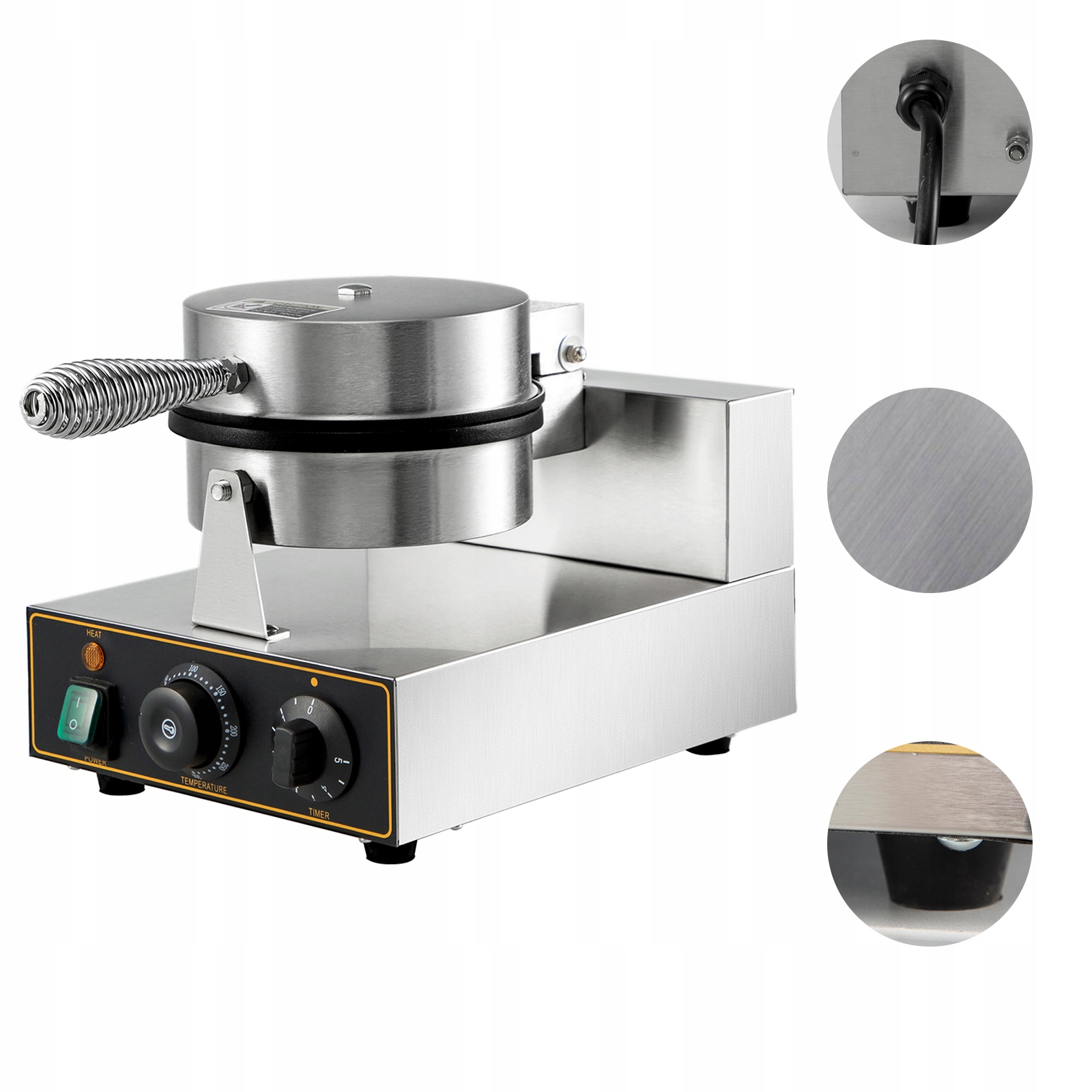 VEVOR Gofrownica Elektryczny 1100W Waffle Baker Model YTHFB