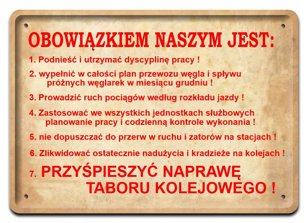 Prl Bhp Plakat Metalowy Obrazek #15762