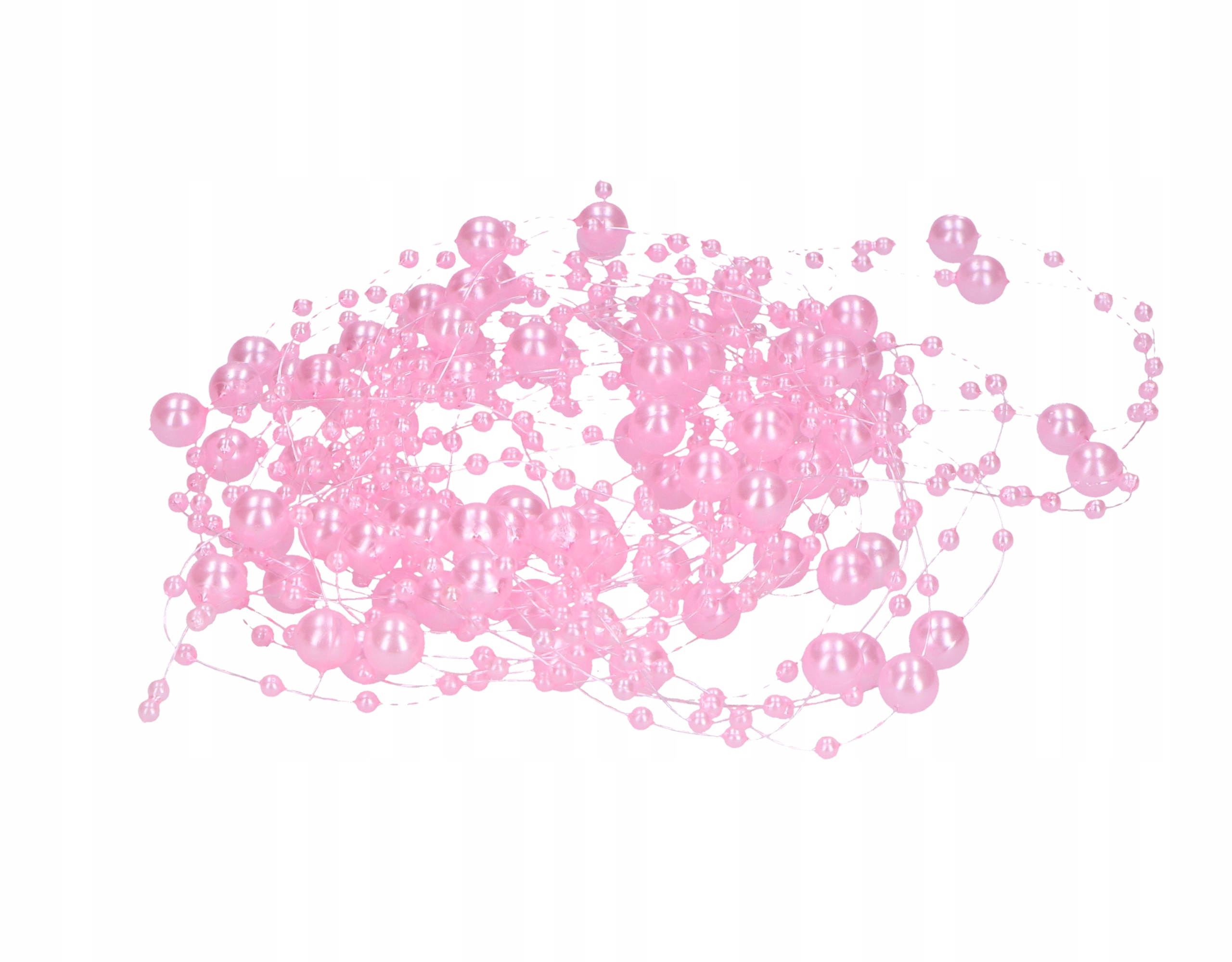 

Perełki girlanda jasny róż 5szt