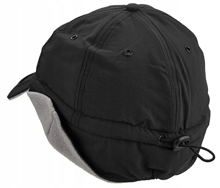 CZAPKA ZIMOWA Z DASZKIEM NAUSZNIKAMI WODOODPORNA OCIEPLANA REGULOWANA POLAR Marka bez marki