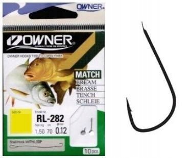 Haczyki Owner RL282 Sode #14 Przypon 0,12 1x10szt