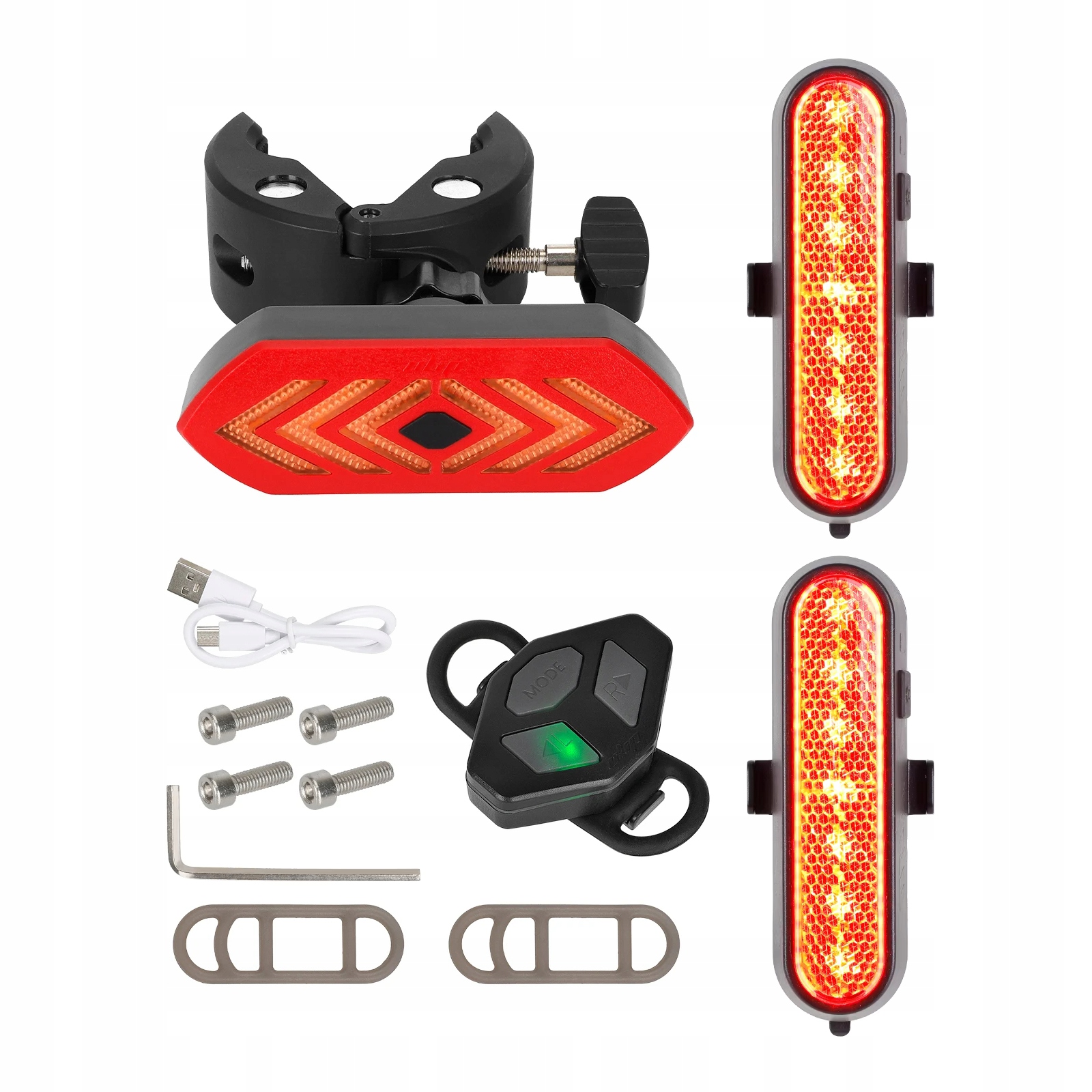 Červené směrové světlo zadní světlo Ulip pro Xiaomi M365 Pro 2 Mi 3