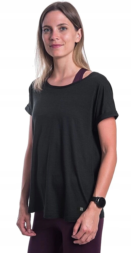 T-shirt Sensor Merino Air Black