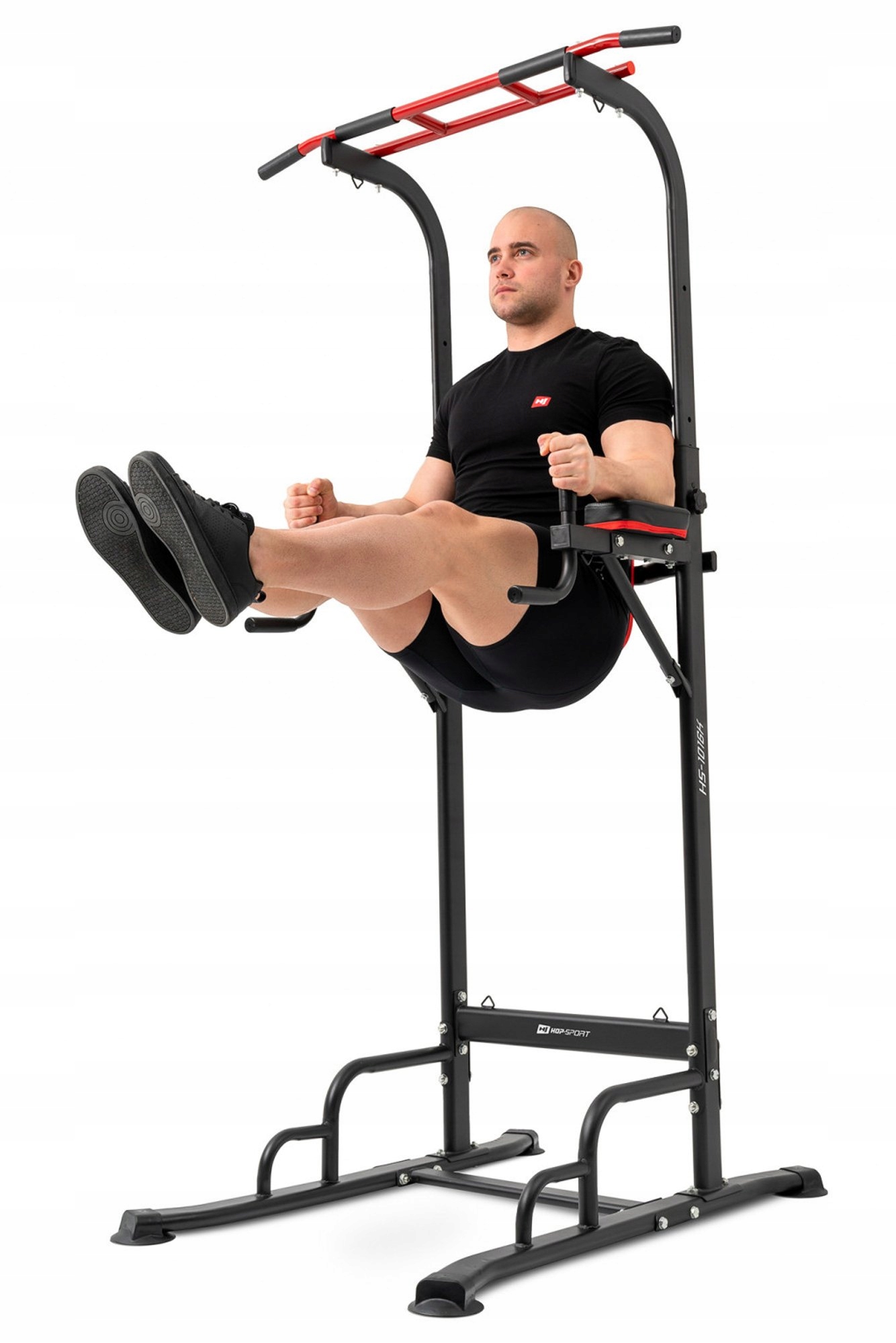 Stacionární bradla s hrazdou Hop Sport na procvičování břišních svalů