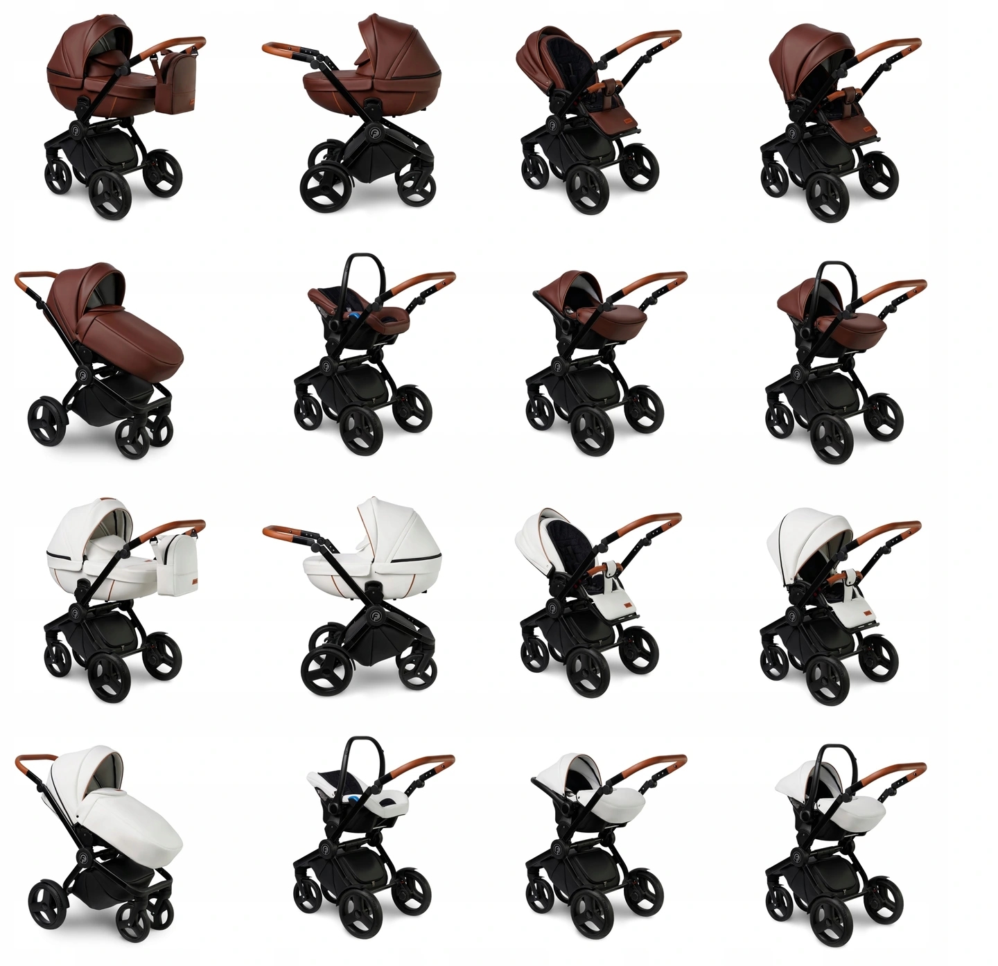 WÓZEK DZIECIĘCY VERDI FUTURO 3W1 CUBA BLACK Typ siedziska Rozkładane