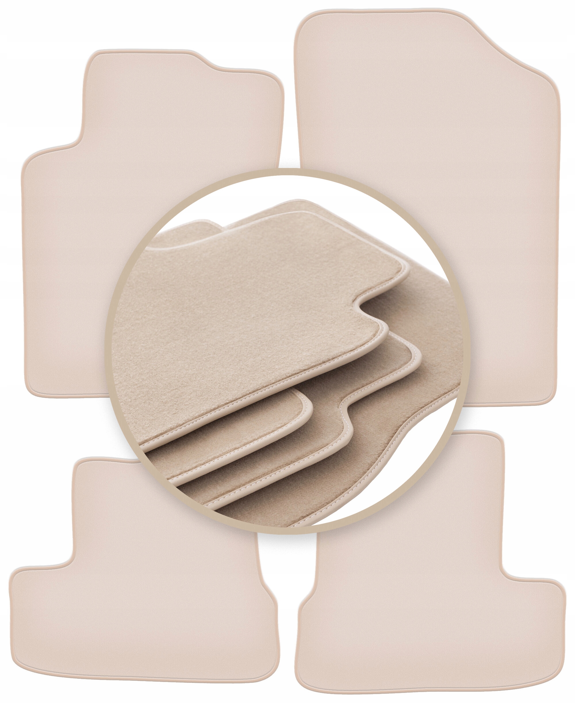 Velúrové koberčeky 10 mm Premium pre: Peugeot 207CC kupé, kabriolet 2006-2012