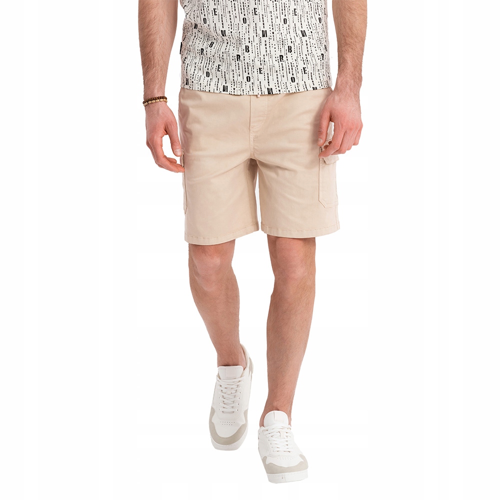 Kraťasy béžové pohodlné Ombre OM-SRCG-0190 V3 XXL