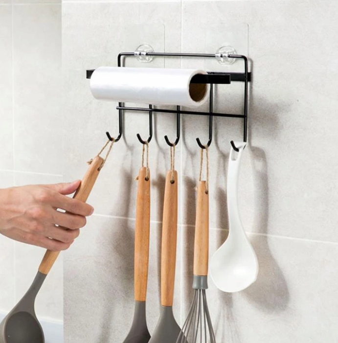 WIESZAK UCHWYT NA RĘCZNIKI RĘCZNIK PAPIEROWY SAMOPRZYLEPNY METALOWY LOFT Materiał metal