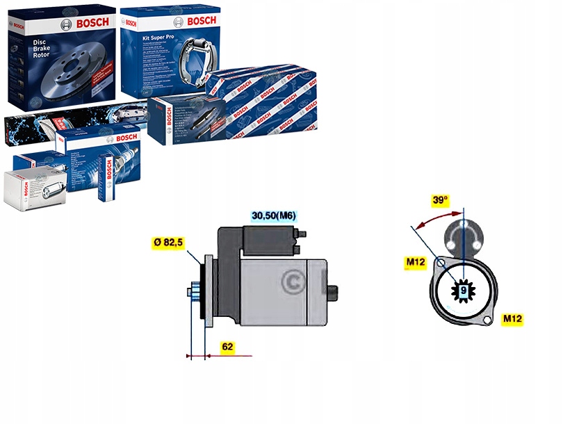 СТАРТЕР BOSCH Drs3928 CS1378ea738258021 Lrs16