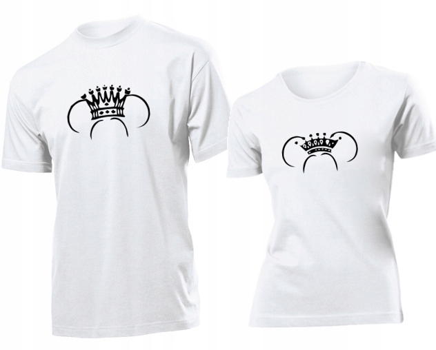 

Koszulki dla par Król I Królowa Walentynki XXL