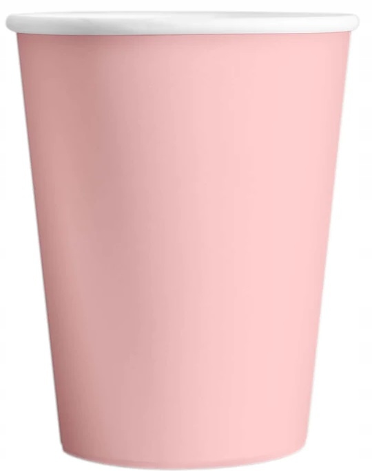 Kubeczki papierowe Różowe 6 sztuk Urodziny