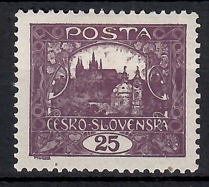 Czechosłowacja 1919 Mi 28Aa Z podlepką *