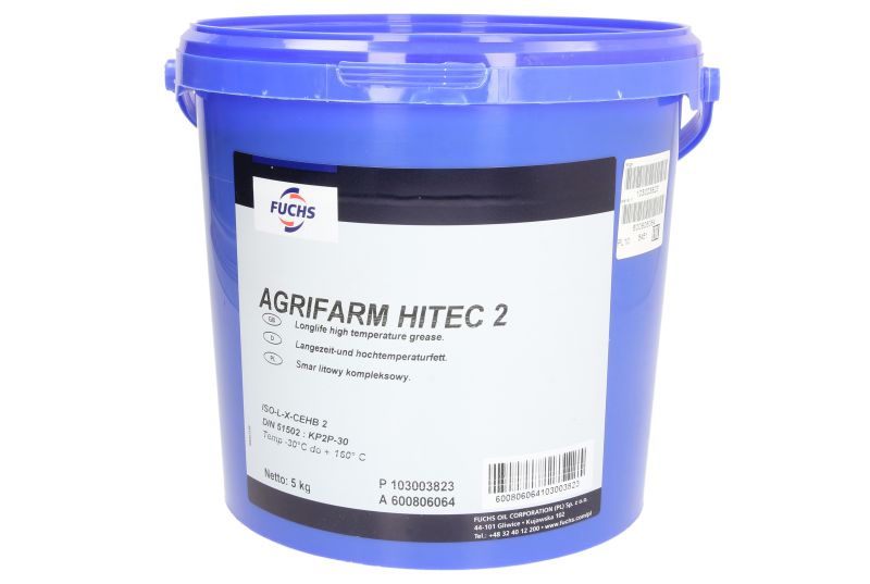 МАСТИЛО ДЛЯ ПІДШИПНИКІВ FUCHS AGRIFARM HITEC 2 5 КГ