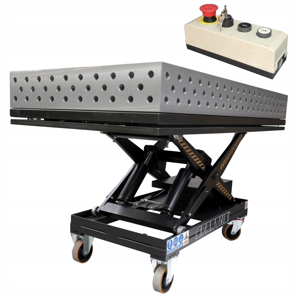 Svařovací Stůl Spartus Ferros 3D 2000 x 1000 x 200 mm Na Zvedáku D28
