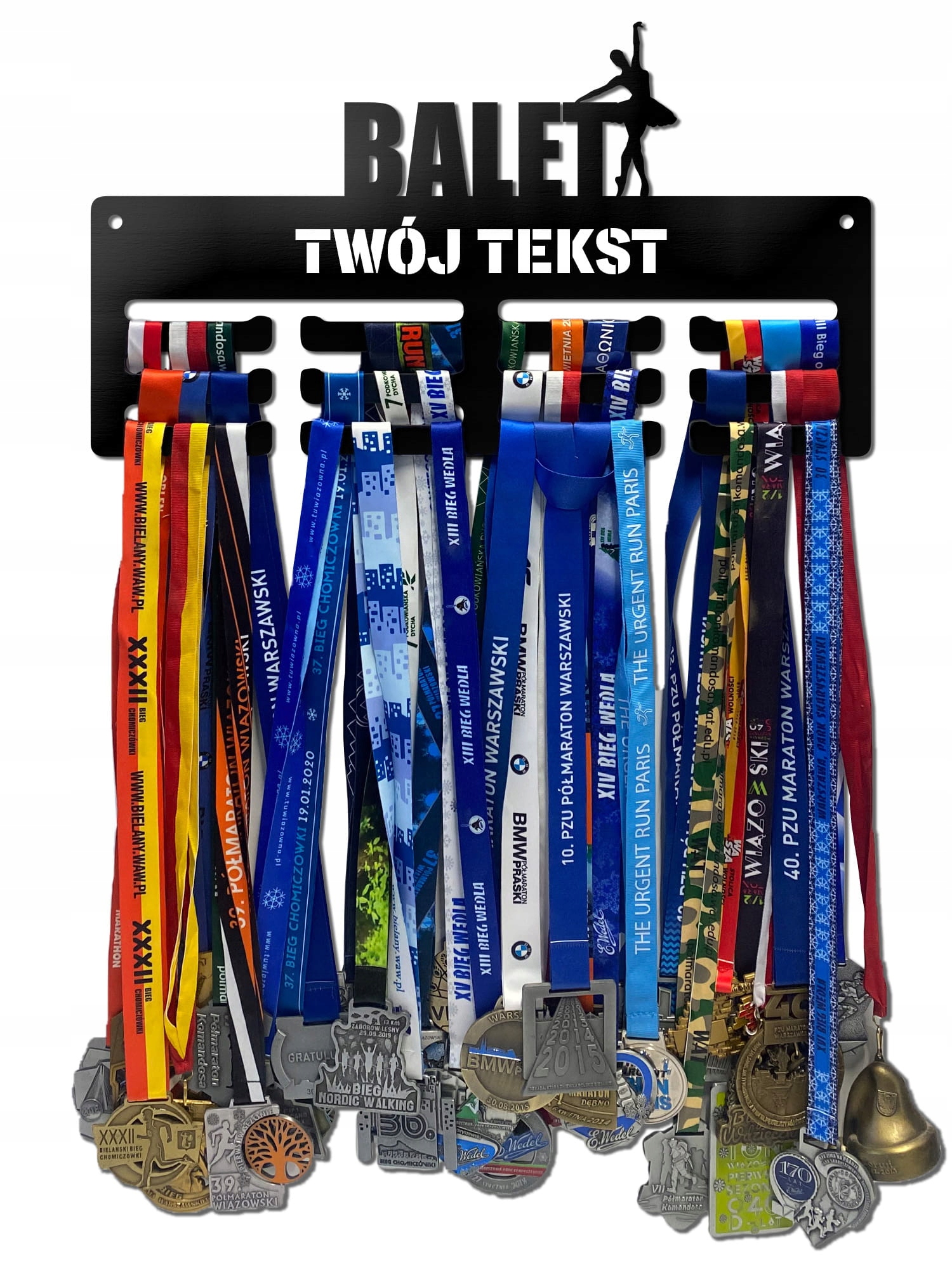 Wieszak na medale Balet twoje imię dowolny tekst 277.1