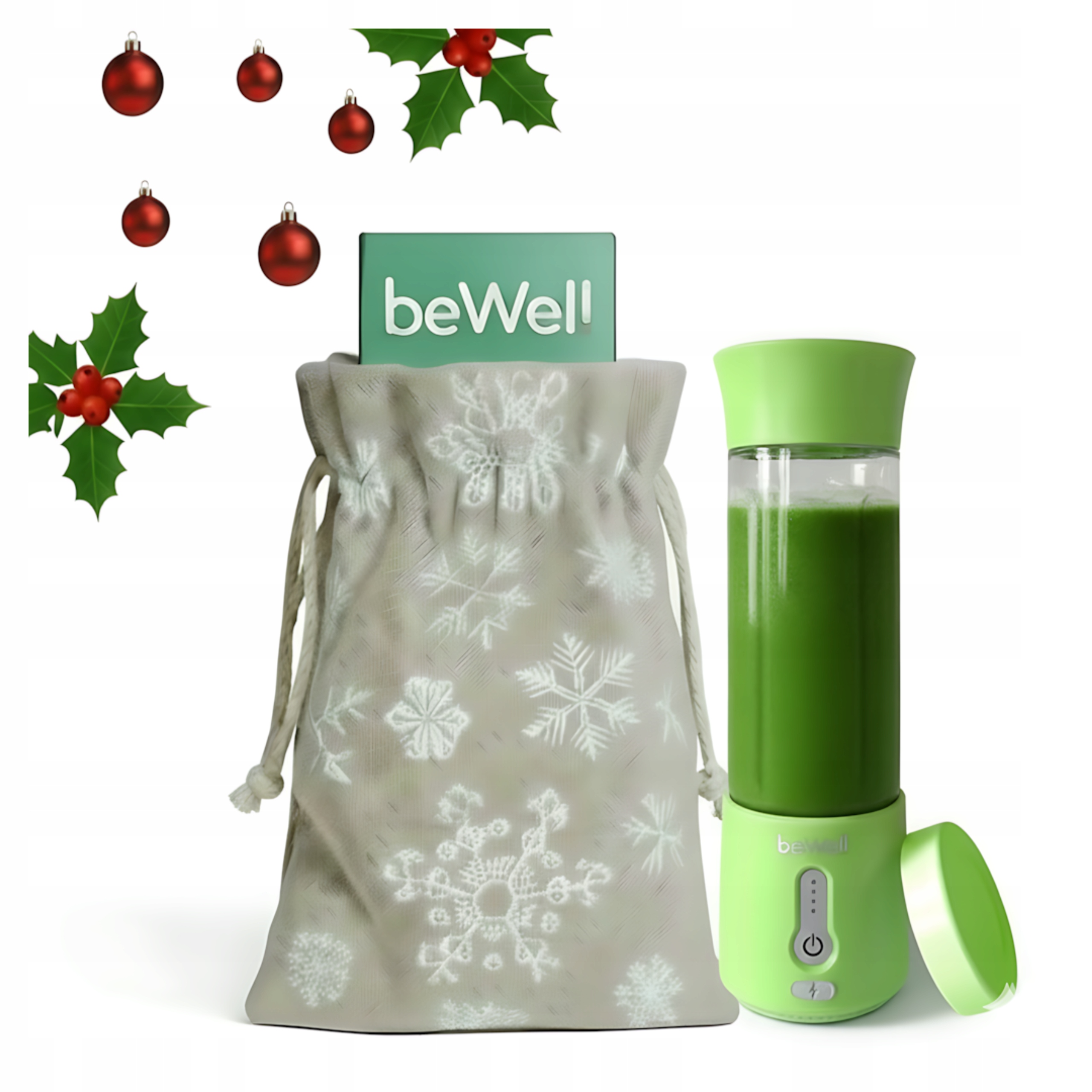 Blender Kielichowy Przenośny Bezprzewodowy beWell na Usb Worek Prezentowy