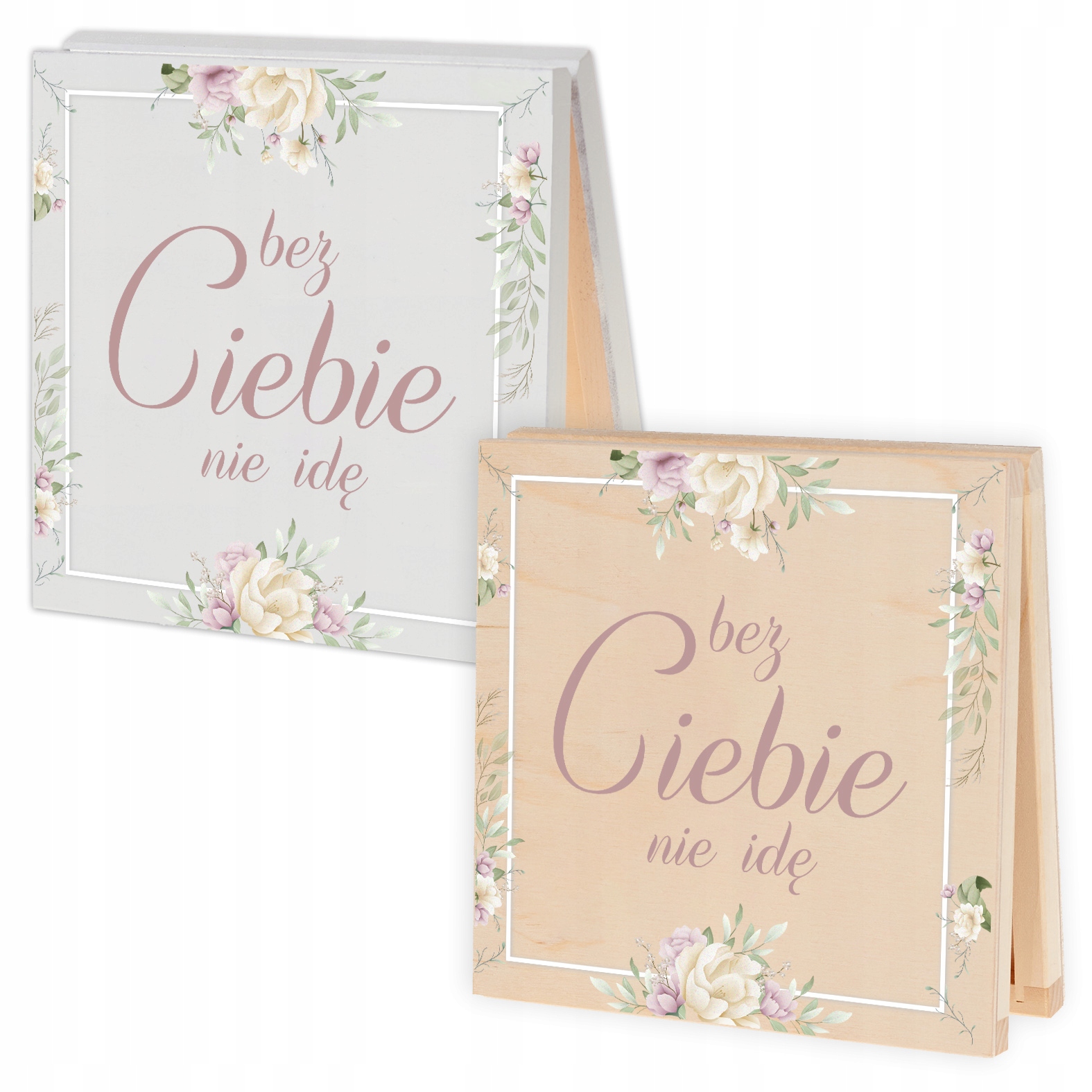 PUDEŁKO DREWNIANE Z PROŚBĄ DLA ŚWIADKA ŚWIADKOWEJ O ŚWIADKOWANIE RÓŻOWE Z2 Marka Wyczaruj Prezent