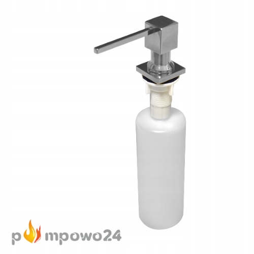 Dozownik chrom kwadratowy do płynów mydeł zlew Stan opakowania oryginalne