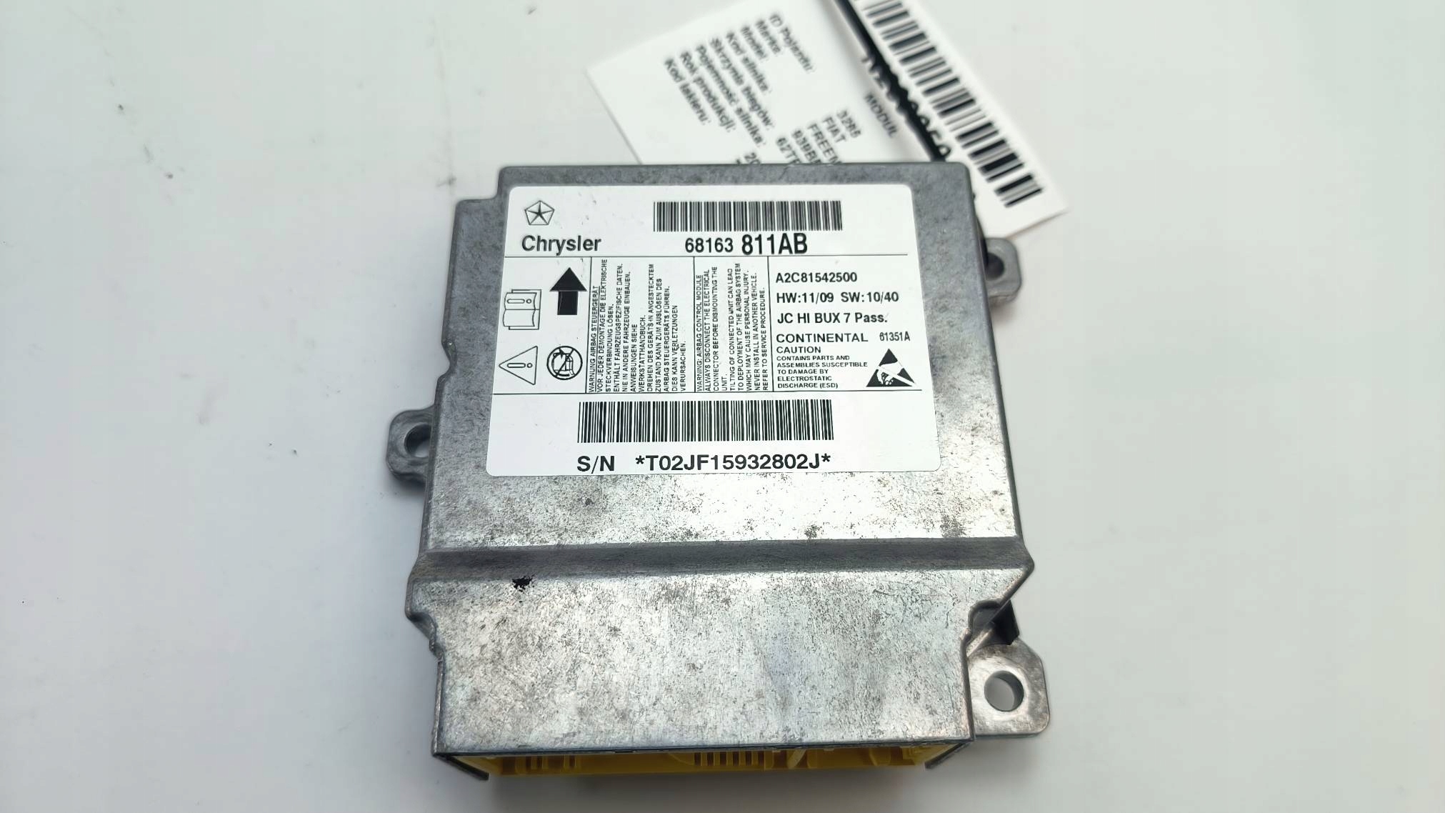 modulo 68163811AB airbag airbag FIAT FREEMONT