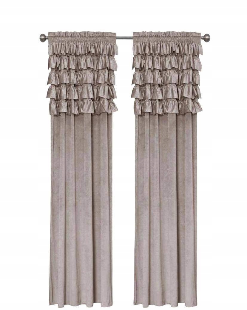 

Zasłona falbany taśma, tunel, żabki 270 x 140 cm