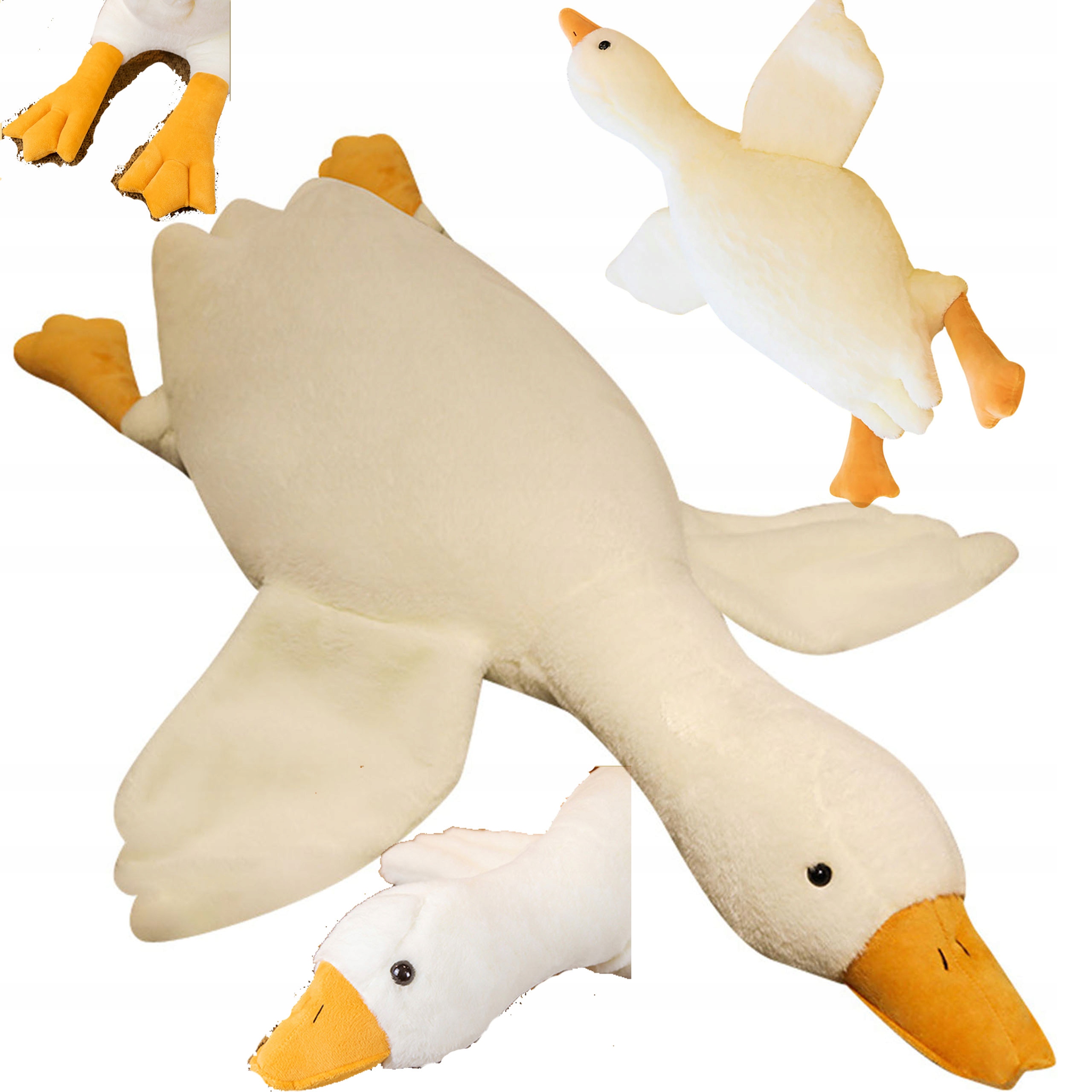 

Gęś Kaczka Maskotka Poduszka Pluszak 130 CM Duża