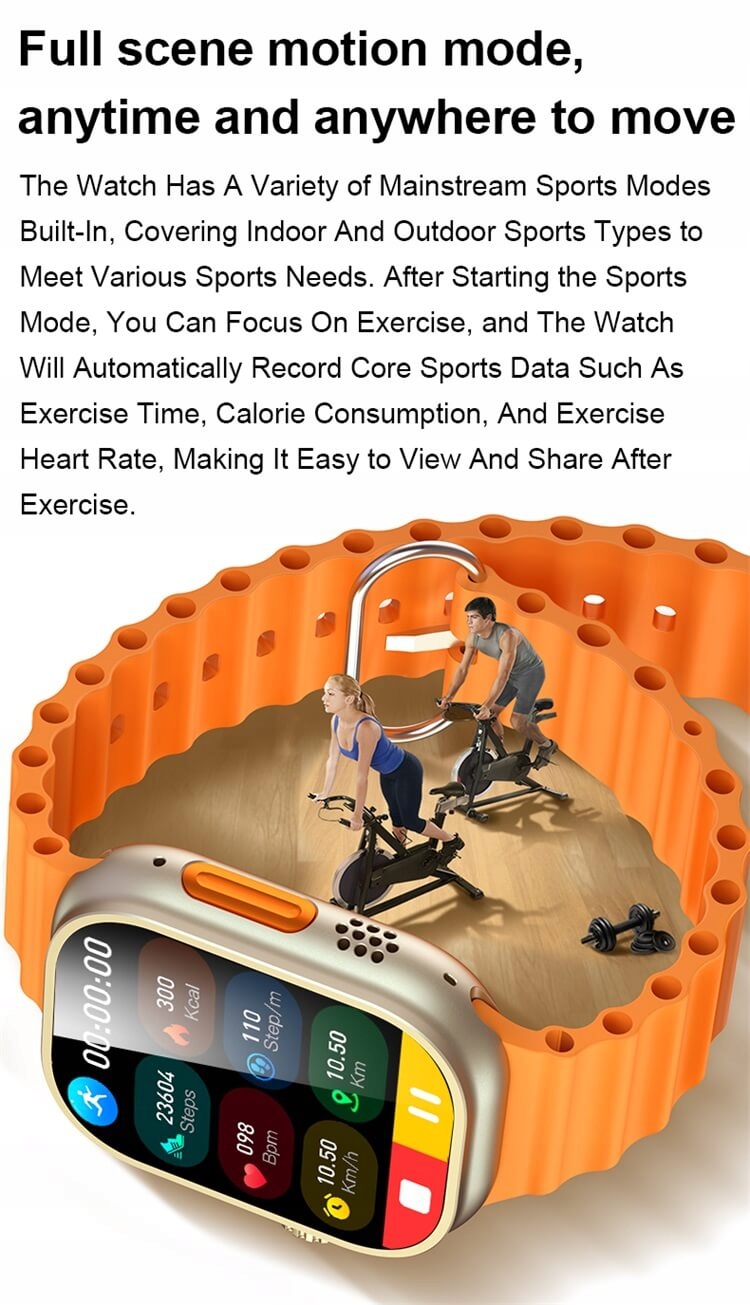 New Ultra 9 Max Smart Watch Kolor dominujący czarny