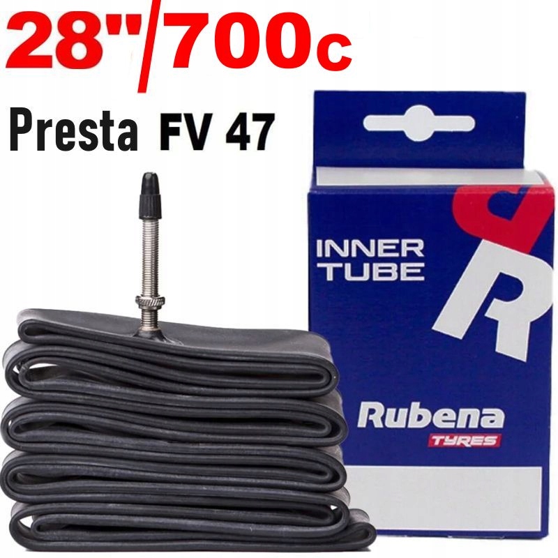 Dętka rowerowa 700x28/47C (28/47-622/635) 28x1.1-1.75 Presta 47mm Rubena