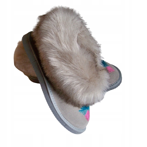 

bambosze góralskie pantofle kapcie damskie ciepłe