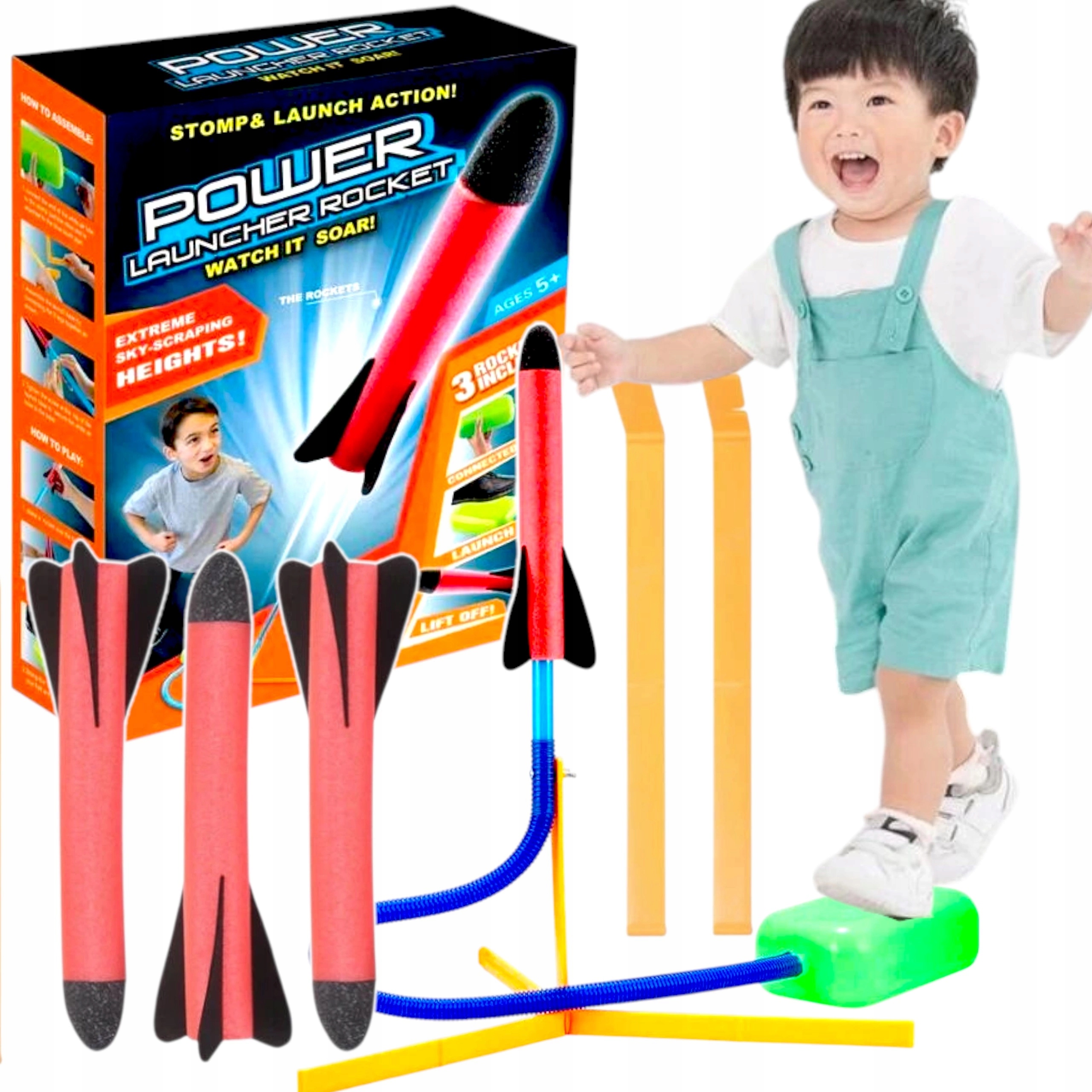 ПУСКОВАЯ УСТАНОВКА ИЗ ПЕНОПЛАСТА POWER ROCKET LAUNCHER 3 ПУСКОВАЯ УСТАНОВКА ИЗ ПЕНОПЛАСТА EVA