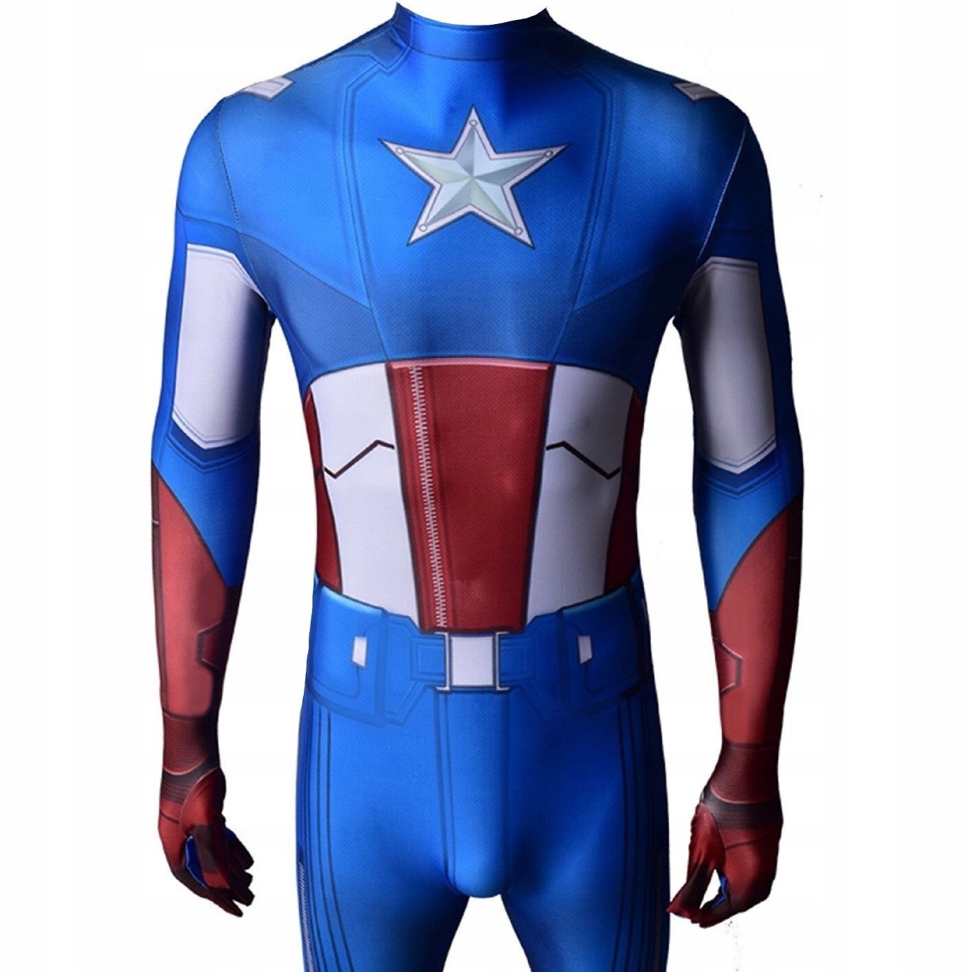 STRÓJ PRZEBRANIE KAPITAN AMERYKA COSPLAY 158/164 Rozmiar S