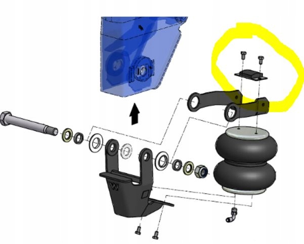 ODBOJ GUMA OSI PODNOSZONEJ MERCEDES WIELTON DCA Manufacturer s Catalog Number 004934