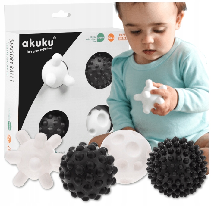 

Zestaw Piłeczek Sensorycznych Rozwój Motoryki 4szt