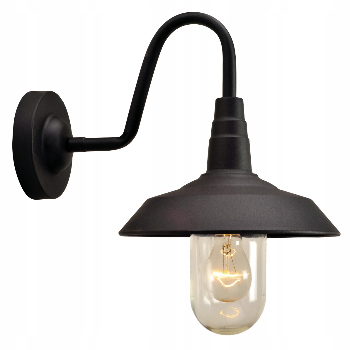 OPRAWA ELEWACYJNA KINKIET NILDA E27 CZARNA LED ZEWNĘTRZNA NOWOCZESNA